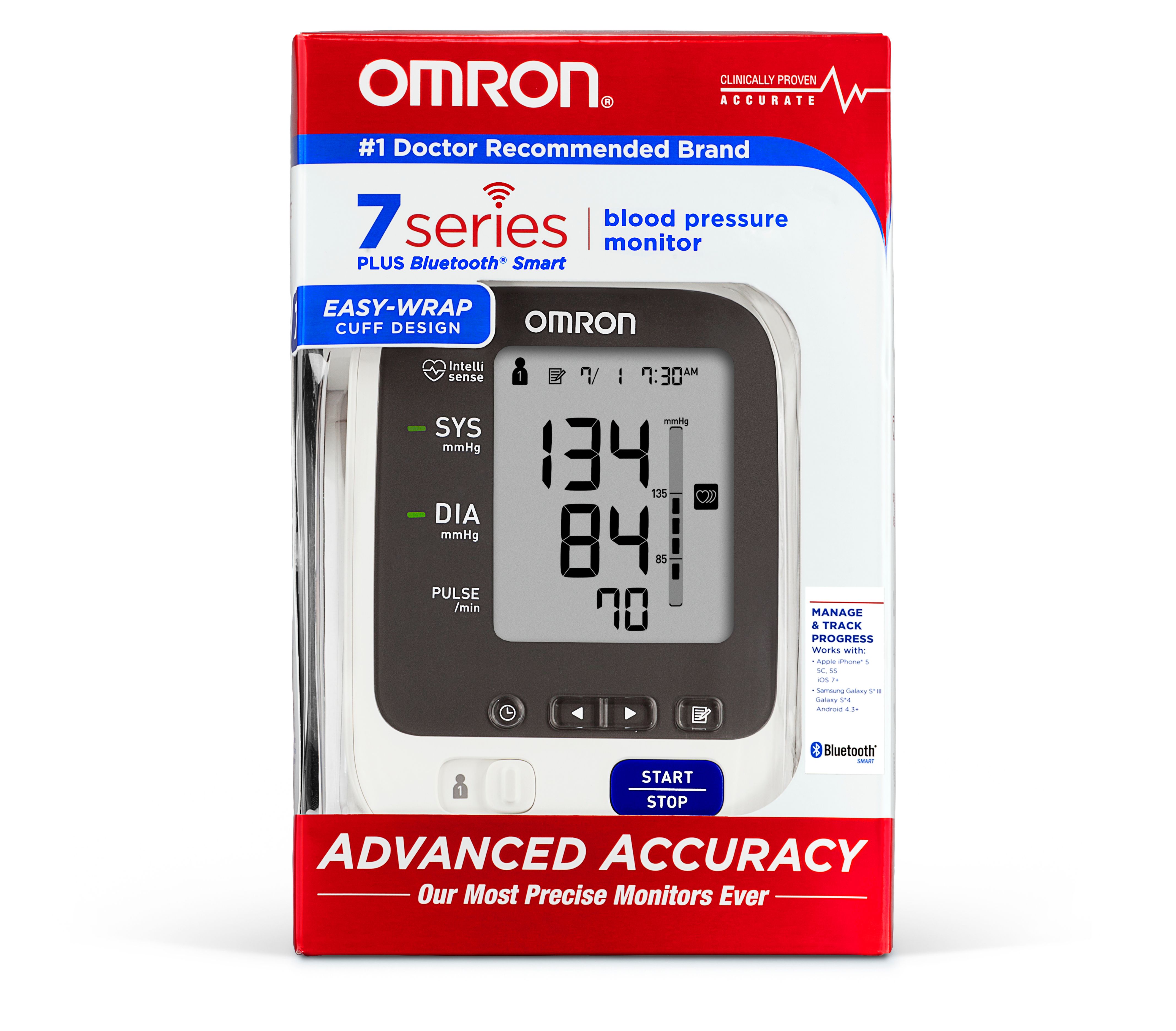 Omron 10 Series Upper Arm Blood Pressure Monitor with Wide