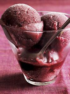 Red Wine Raspberry Sorbet
