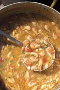 Spaghetti with Shrimp and Tomato Passatina