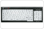 Slim, compact design with 104 keys