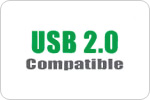 Compatible with both USB 2.0 and 1.1