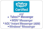 Works with Instant Messaging services like Yahoo!® Messenger