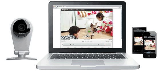 Monitor Dropcam HD wireless video on your laptop, iPhone, iPad, Kindle Fire and Android.