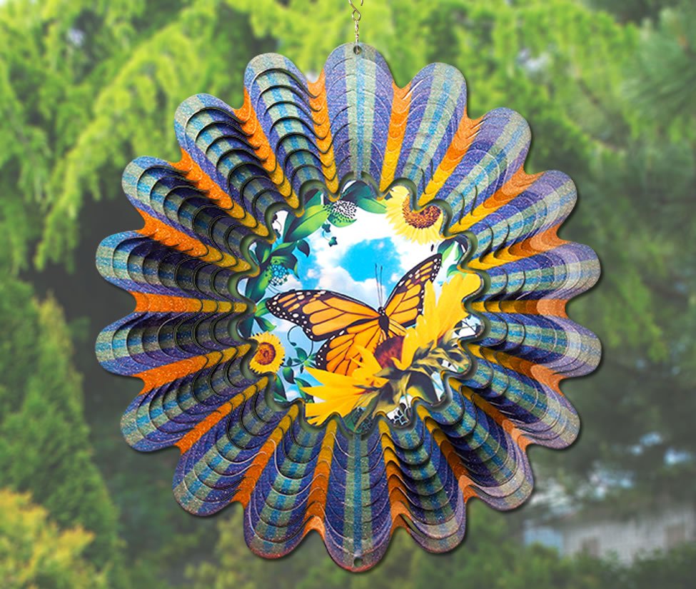 Iron Stop Animated Butterfly Wind Spinner Wind