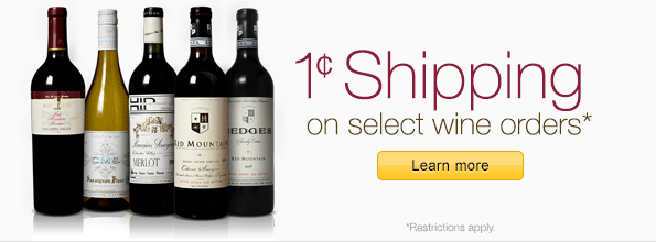 One-Cent Shipping on Select Wine Orders