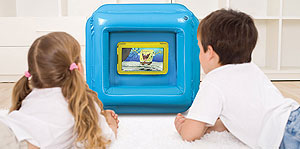 CTA Digital SpongeBob SquarePants Inflatable Play Cube for Kindle Fire