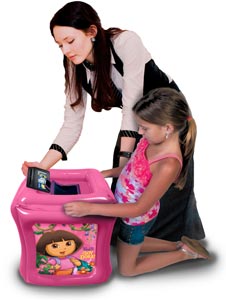 CTA Digital Dora the Explorer Inflatable Play Cube for Kindle Fire