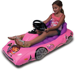 CTA Digital Dora the Explorer Inflatable Sports Car for Kindle Fire