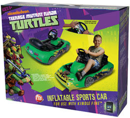 CTA Digital Teenage Mutant Ninja Turtles Inflatable Sports Car for Kindle Fire