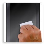 Applicator for removing bubbles