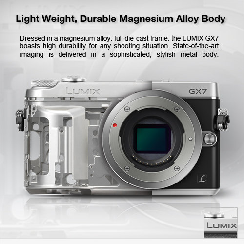 Panasonic LUMIX GX7 16.0 MP DSLM Camera with TiltLive