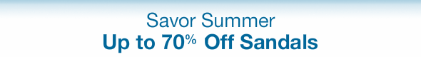 Savor Summer with up to 70% Off Sandals at Amazon.com