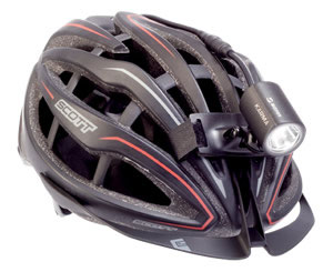 Sigma's Karma Pro light with optional helmet bracket.