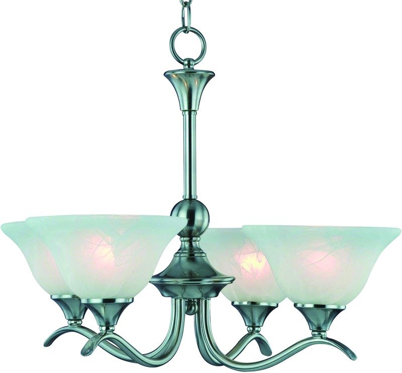 Hardware House H10-4029 Dover Chandelier, Satin Nickel - Light ...