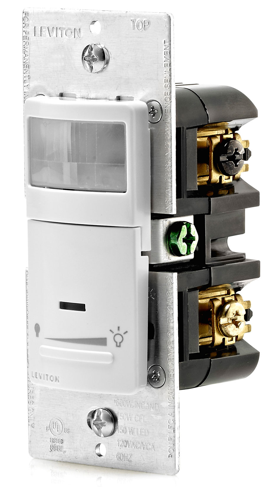 thumbnail image 2 of Leviton OSC15-10W White Occupancy Sensor - 1500 Sq Ft Coverage, Complete System 2 of 6