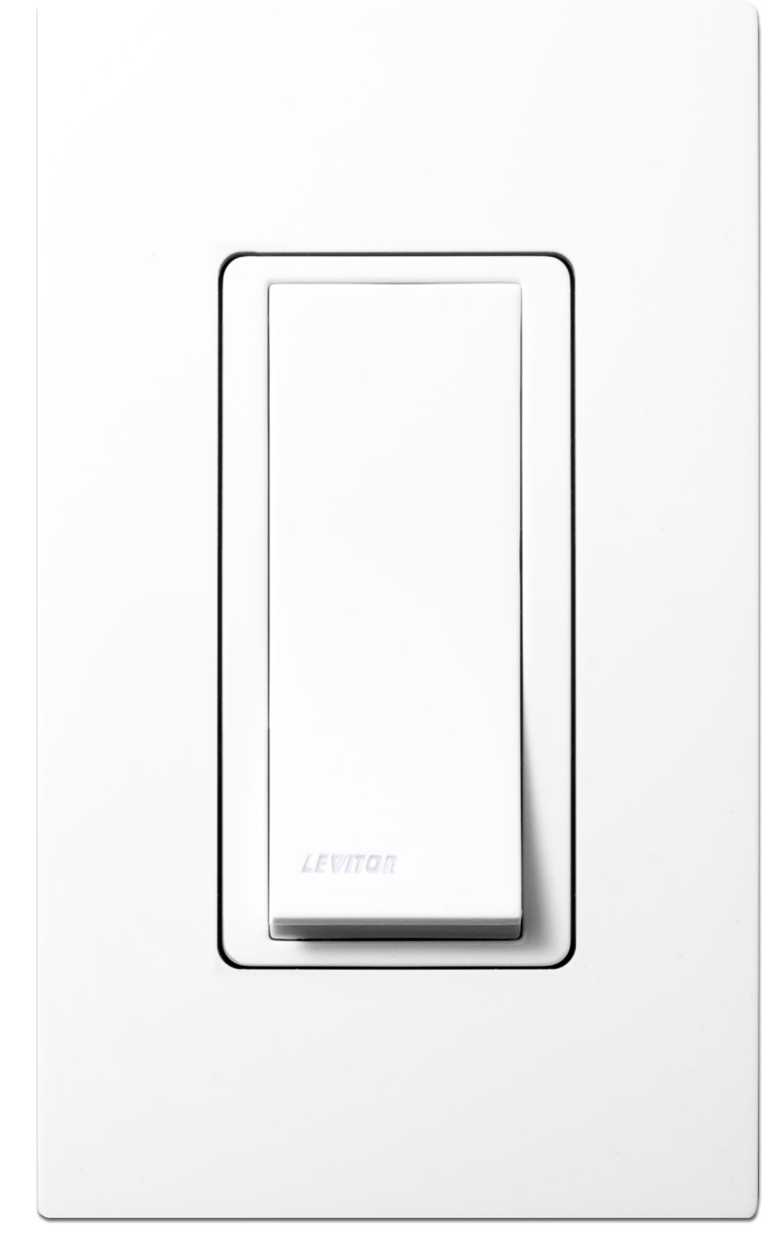 Leviton WSS0SP0W Wireless SelfPowered Remote Switch, White Wall