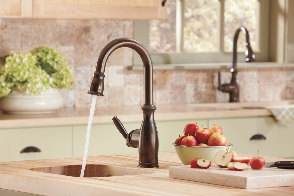 Moen 5985ORB Brantford OneHandle High Arc Pulldown Bar Faucet