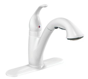 moen camerist 7545 glacier sm > Moen 7545W Camerist Single Handle Kitchen Faucet with Pullout Spout, Glacier Promo Offer