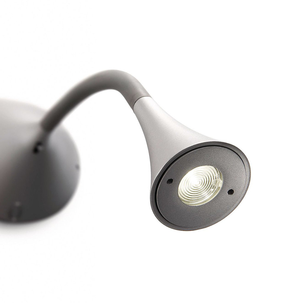 Philips 66704/30/48 Ledino Energy Efficient LED Directional Wall Light, Black Picture Lights