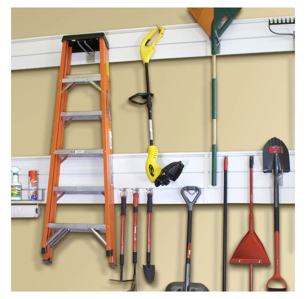 Proslat 88102 Heavy Duty PVC Slatwall Garage Organizer, 8