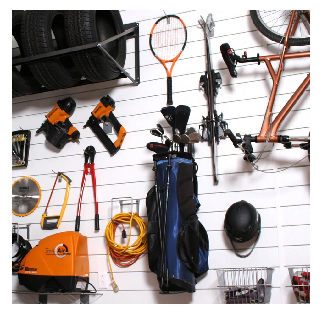 Proslat 88102 Heavy Duty PVC Slatwall Garage Organizer, 8