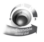 Adjustable control dial