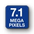 7.1 mega pixels
