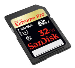 SanDisk Extreme Pro SDHC UHS-1 Memory Card