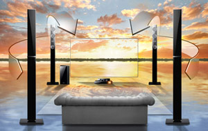 Full 5.1 channel system with 1000 watts