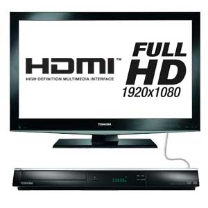 The Toshiba DR20 upscales your standard definition DVDs into Full HD 1080p via HDMI