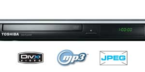 The Toshiba SD1010 doesn't just play DVDs - you'll also be able to enjoy DivX movies, MP3 music and JPEG photos