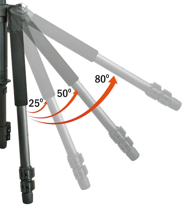 Vanguard Alta Pro 263AT Aluminum Alloy Tripod Legs with MultiAngle Central Column