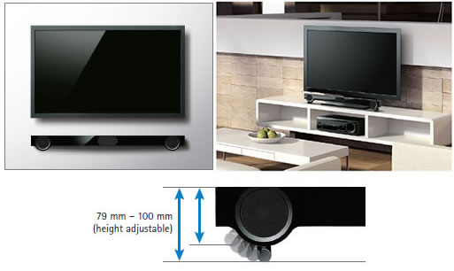 Wherever you want to place your soundbar, it's not a problem