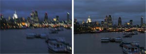 In low-light, camera shake is controlled eliminating blur