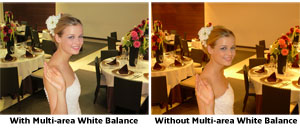 Multi-area White Balance