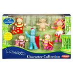six brightly coloured figures from In the night garden