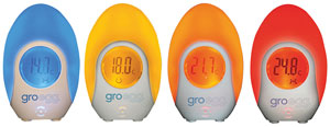 Gro-Egg temperature displays