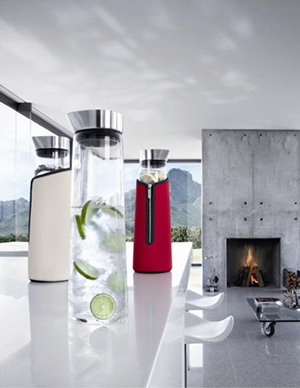 Blomus 63436 Acqua Wasserkaraffe 1 Liter mit Edelstahlausgießer: Amazon