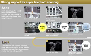 Verbesserter Zoom-Assistent zur Positionsfindung des Motivs bei hohen Zoomwerten