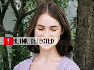 Blinzelerkennung - Augen geschlossen