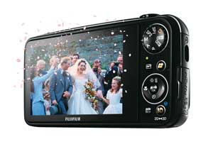 R&uuml;ckansicht der FINEPIX Real 3D W3