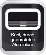 K&uuml;hl, durch geb&uuml;rstetes Aluminium 
