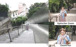 Weitwinkelobjektiv mit 5fach optischem Zoom und 10fach ZoomPlus