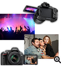  Nikon D5200 Schwenk- und drehbarer Monitor für überraschende Perspektiven 