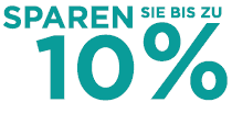 Sparen Sie bis zu 10%