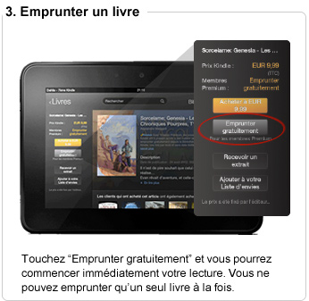 Touchez 'Emprunter gratuitement et vous pourrez commencer immédiatement votre lecture. Vous ne pouvez emprunter qu'un seul livre à la fois.