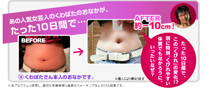 たった10日間で－10cm突破！