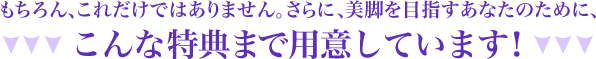 こんな特典まで用意しています！