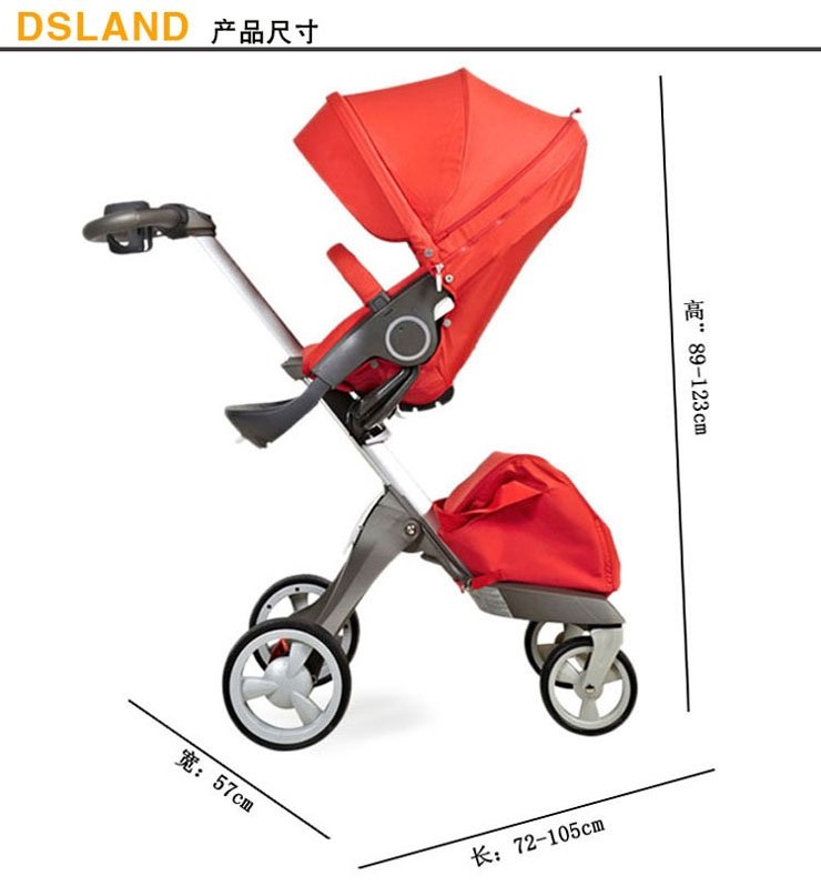 DSLAND高景观婴儿推车-深蓝色(购买亚马逊该