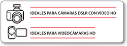 IDEALE PER FOTOCAMERE DSLR HD-IDEALE PER VIDEOCAMERE HD